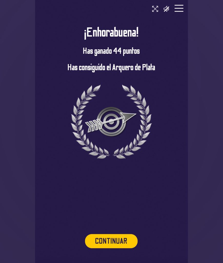 Pantalla enhorabuena puños de harina